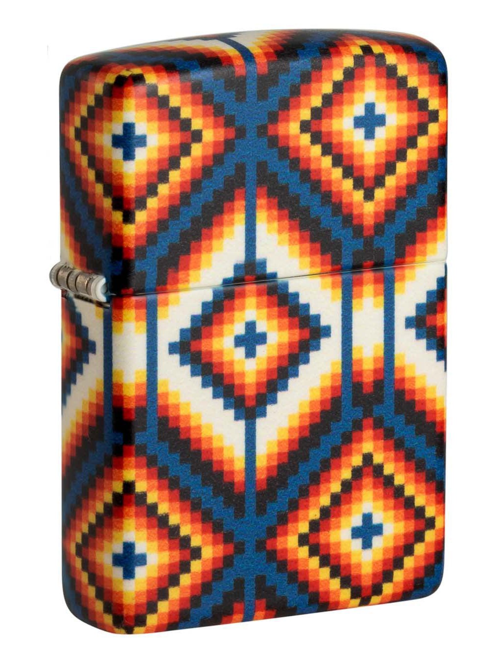 Zippo Lighter: Tribal Pattern - 540 White Matte 48526