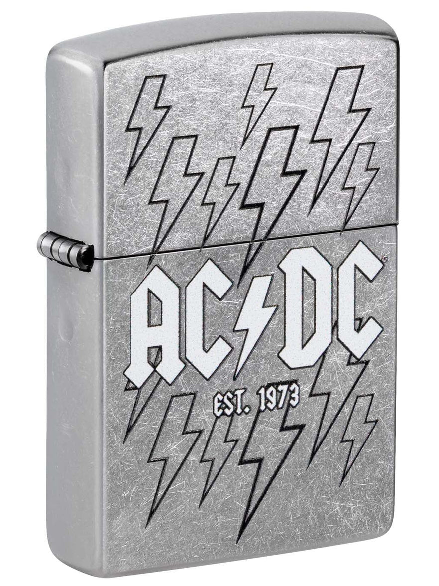 Zippo Lighter: AC/DC Logo - Street Chrome 48641