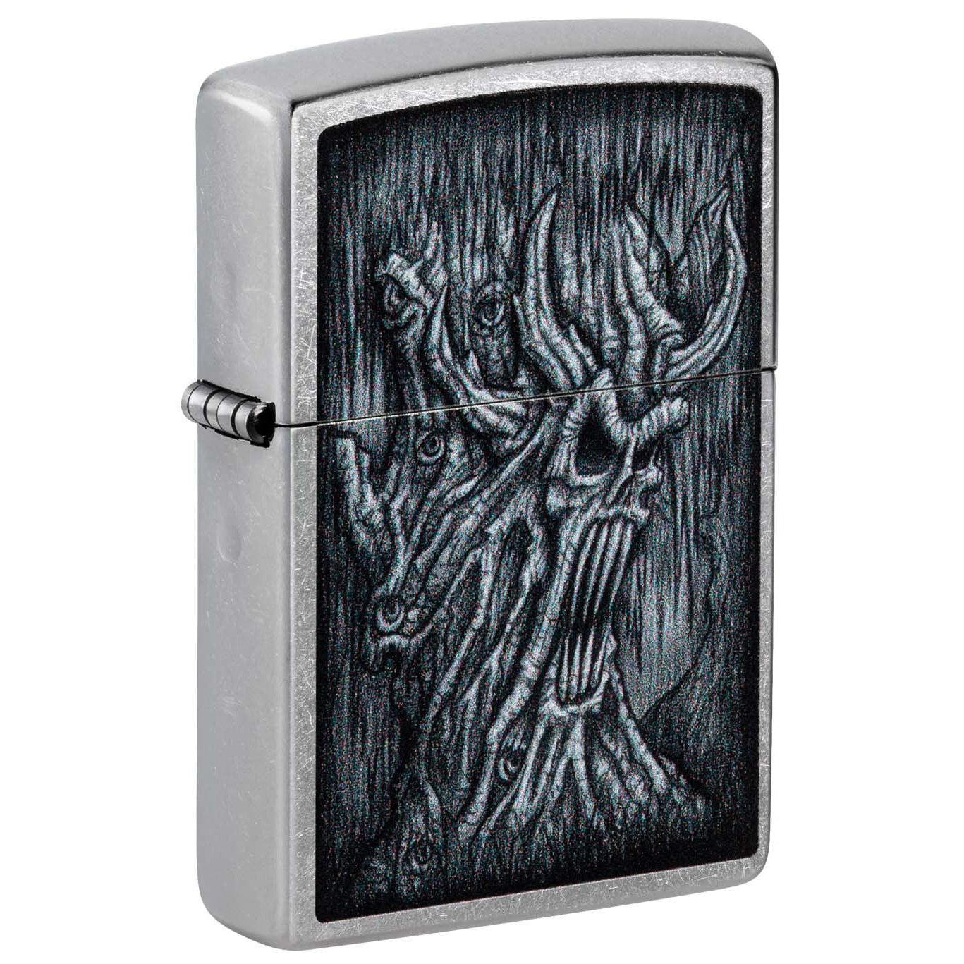 Zippo Lighter: Evil Tree - Street Chrome 48681