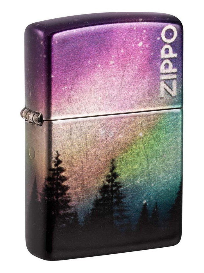 Zippo Lighter: Colorful Sky, 540 Color - 540 Tumbled Chrome 48771