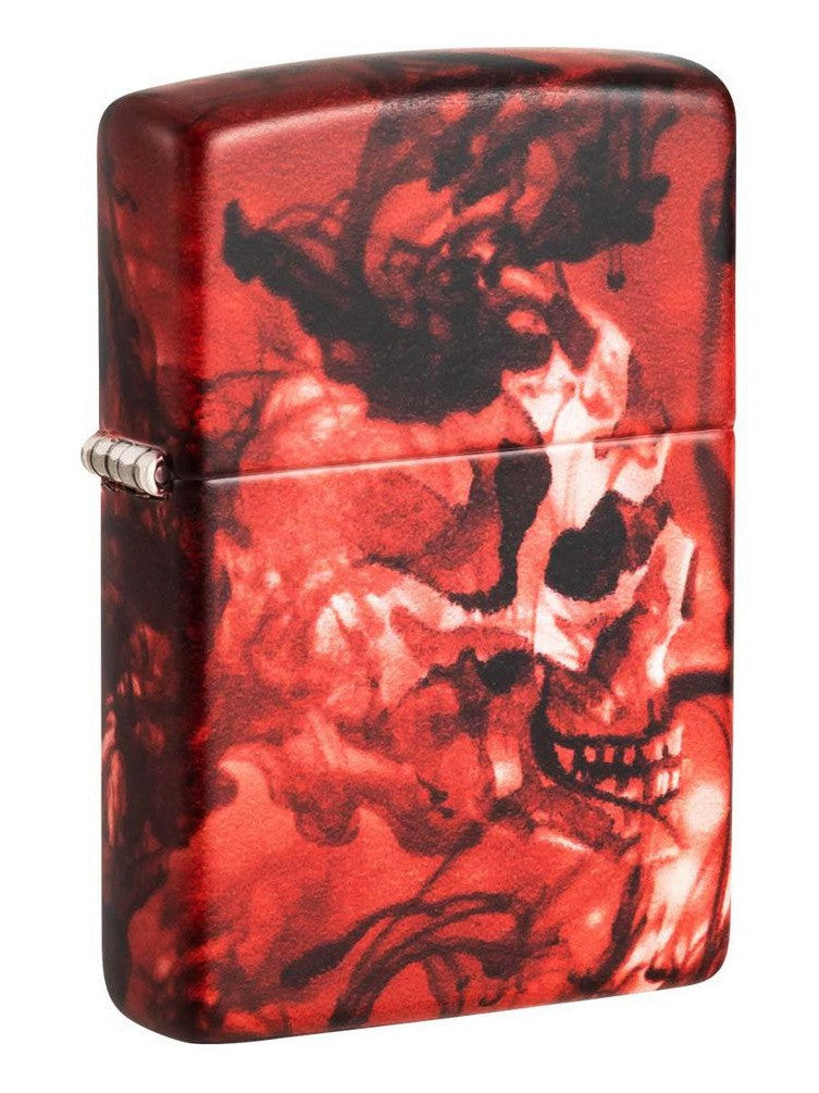 Zippo Lighter: Skull with Red Design, 540 Color - 540 Matte 48772