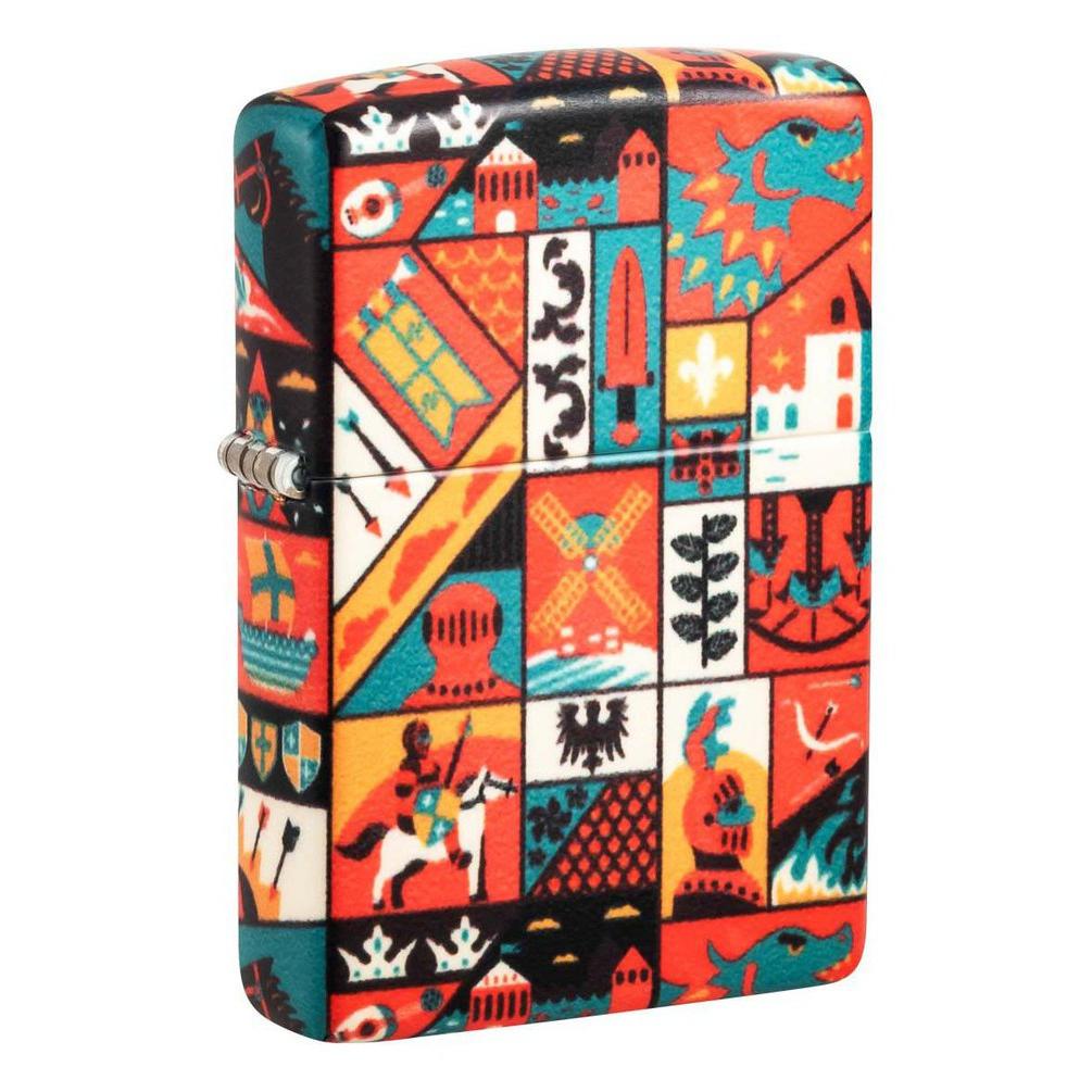 Zippo Lighter: Medieval Icons, 540 Color - 540 Matte 48786
