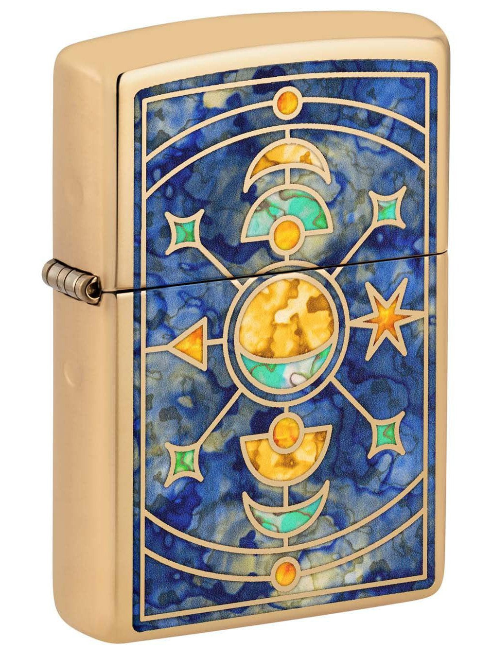 Zippo Lighter: Fusion Star Constellation - High Polish Brass 48807