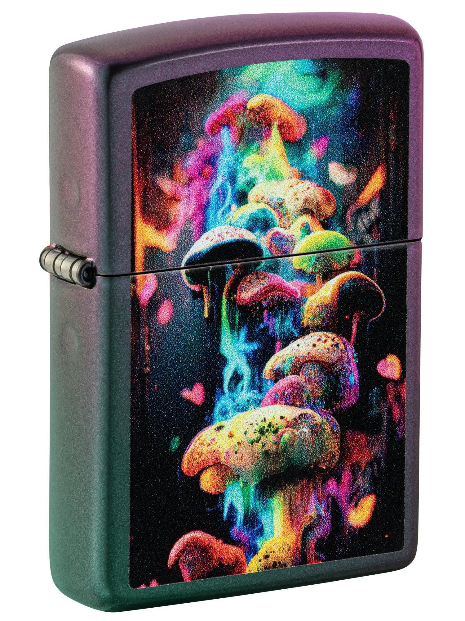 Zippo Lighter: Colorful Mushrooms - Iridescent 48929