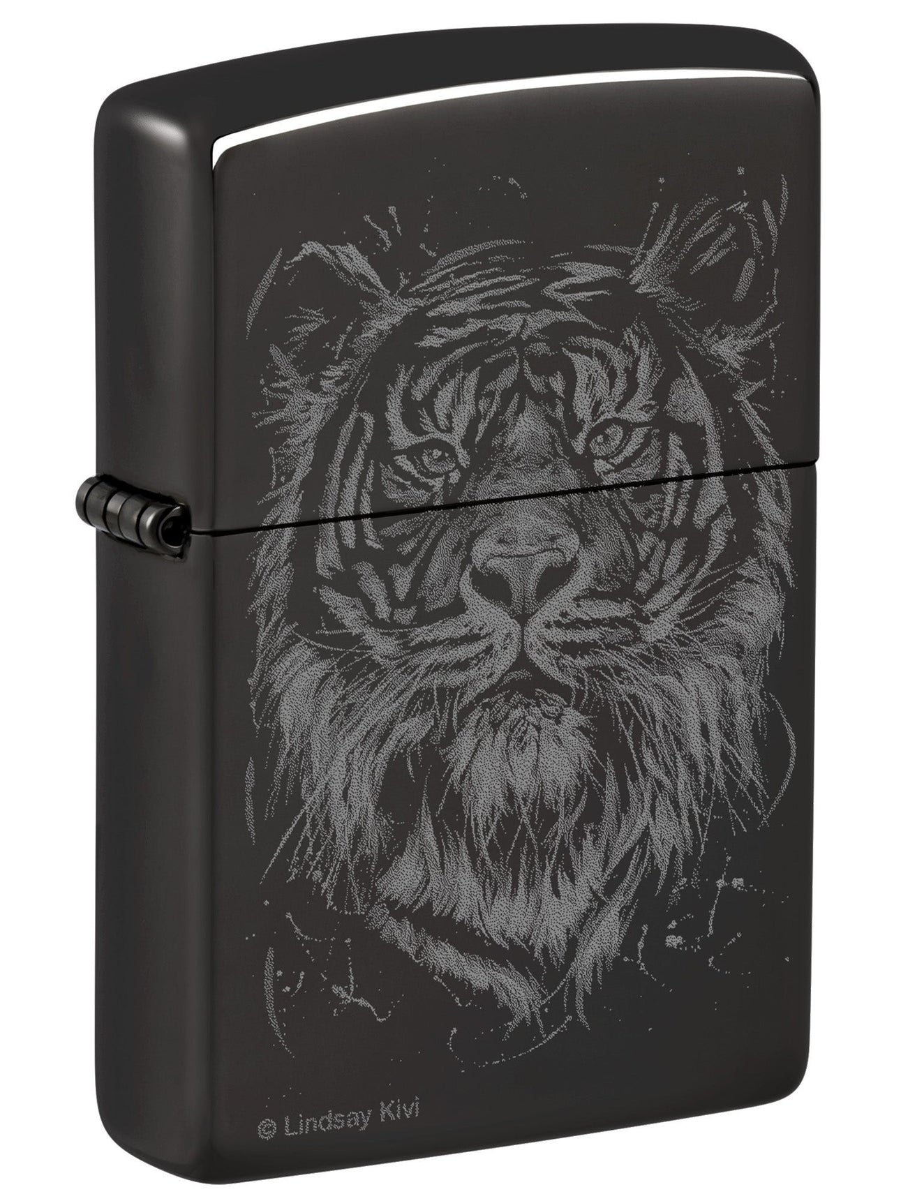 Zippo Lighter: The Big Cat by Lindsay Kivi - High Polish Black 48935