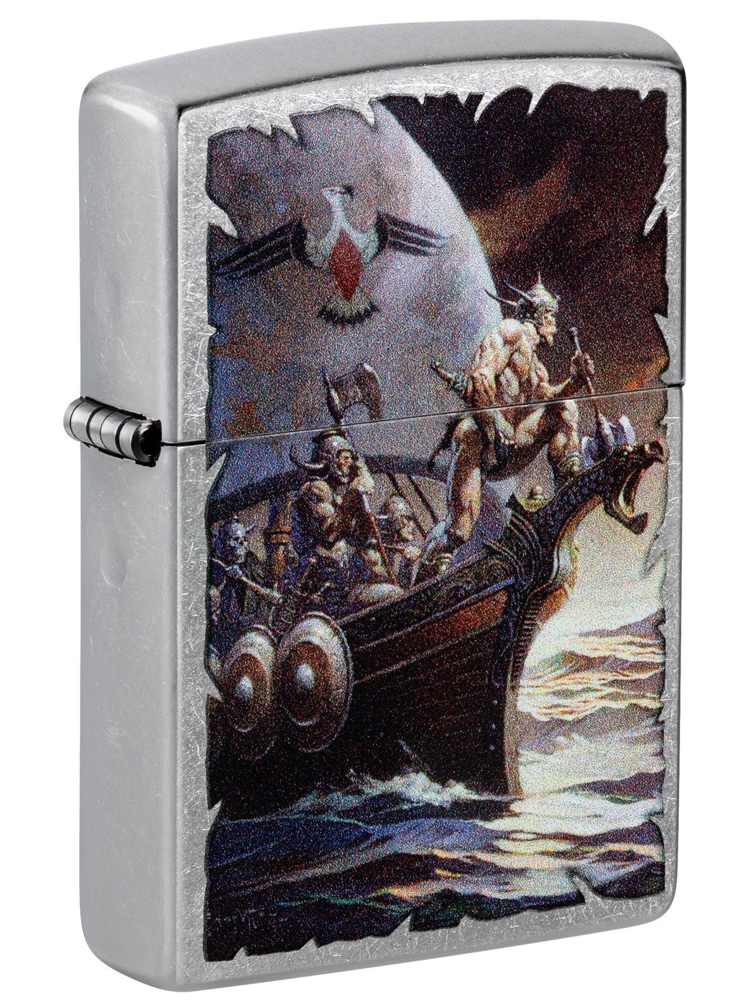 Zippo Lighter: Kane Golden Sea by Frank Frazetta - Street Chrome 48953