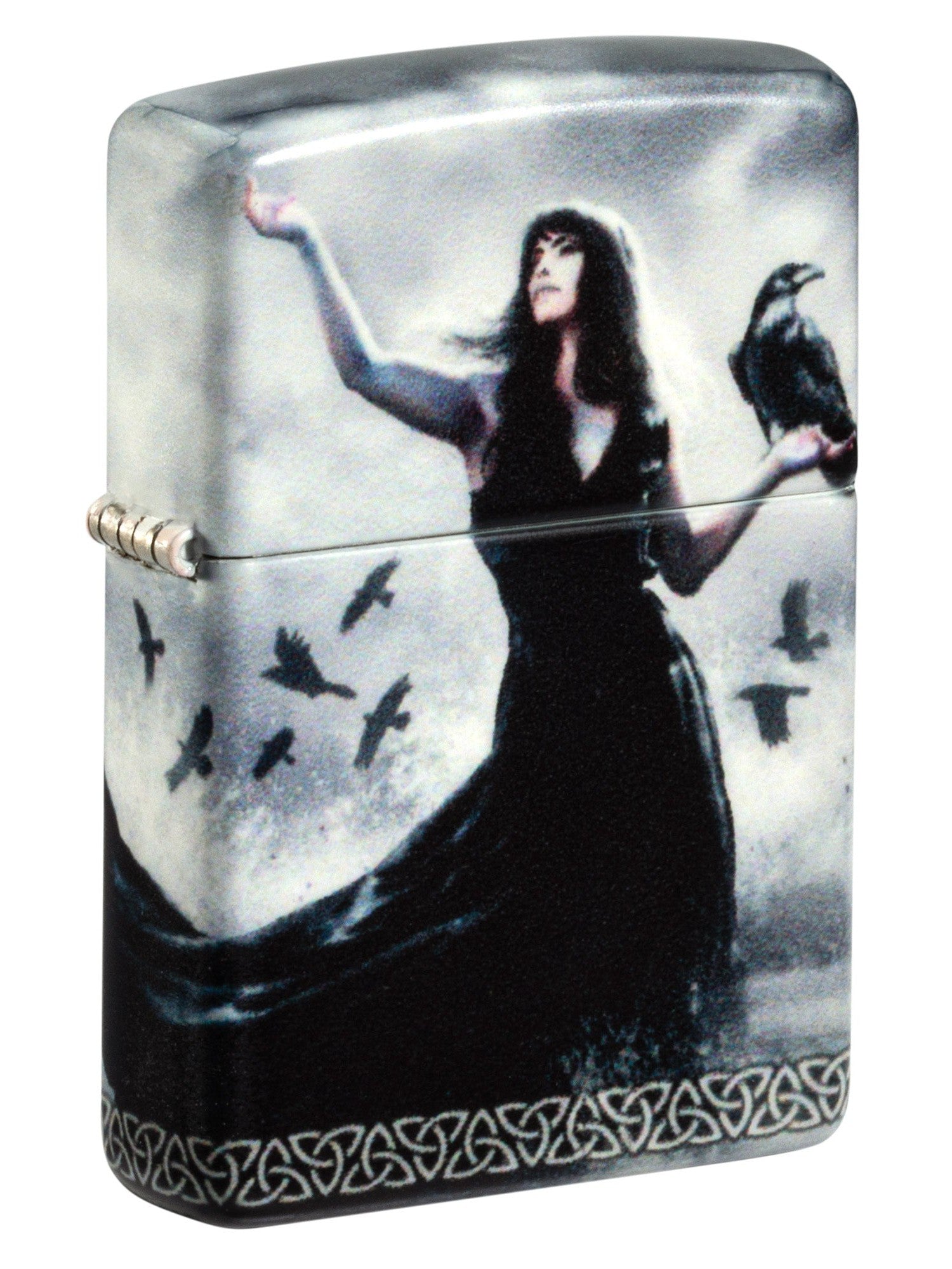 Zippo Lighter: Lady with Ravens by Mazzi - 540 Color 48969