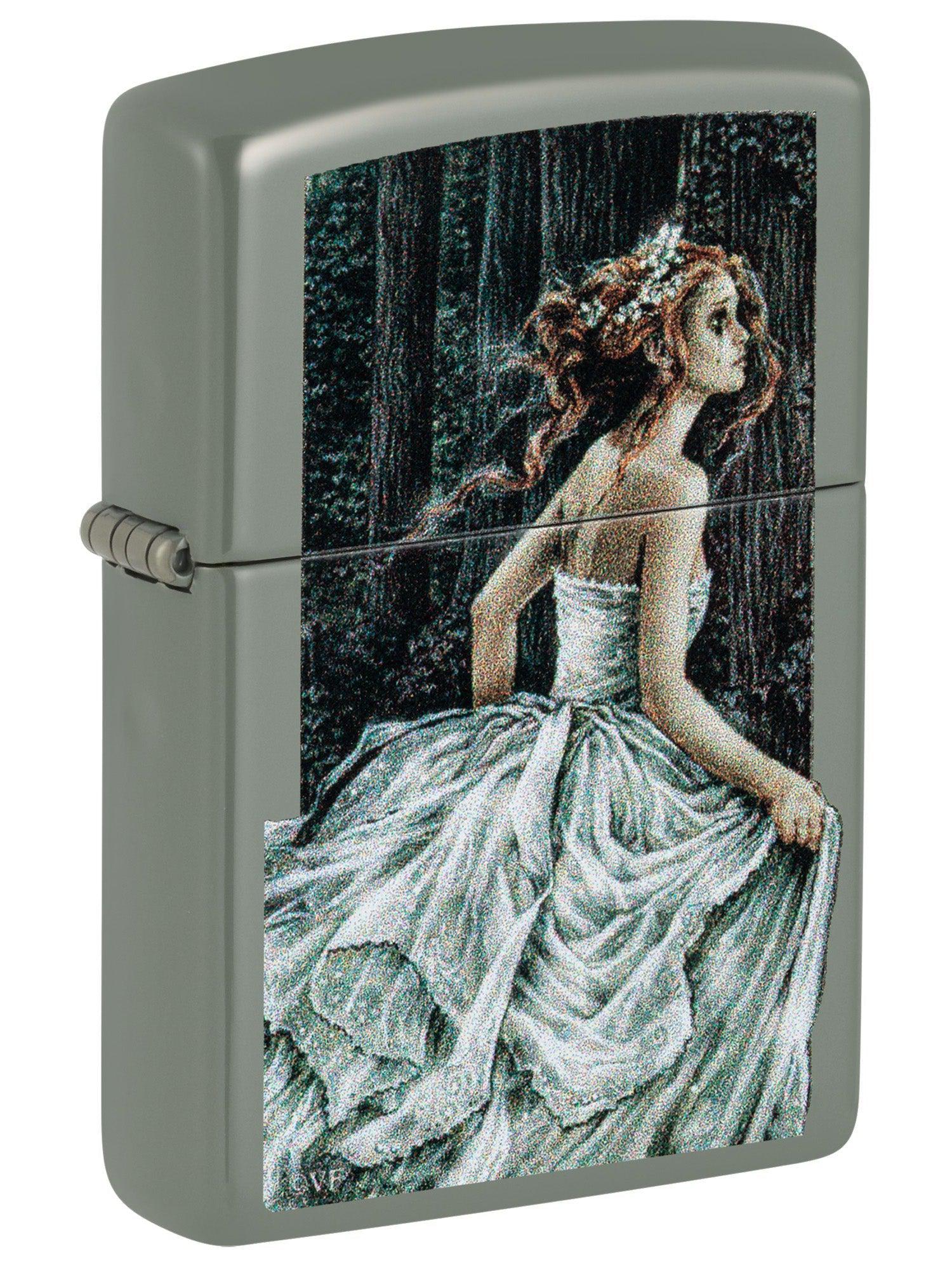 Zippo Lighter: Distraught Bride by Victoria Frances - Sage 48971