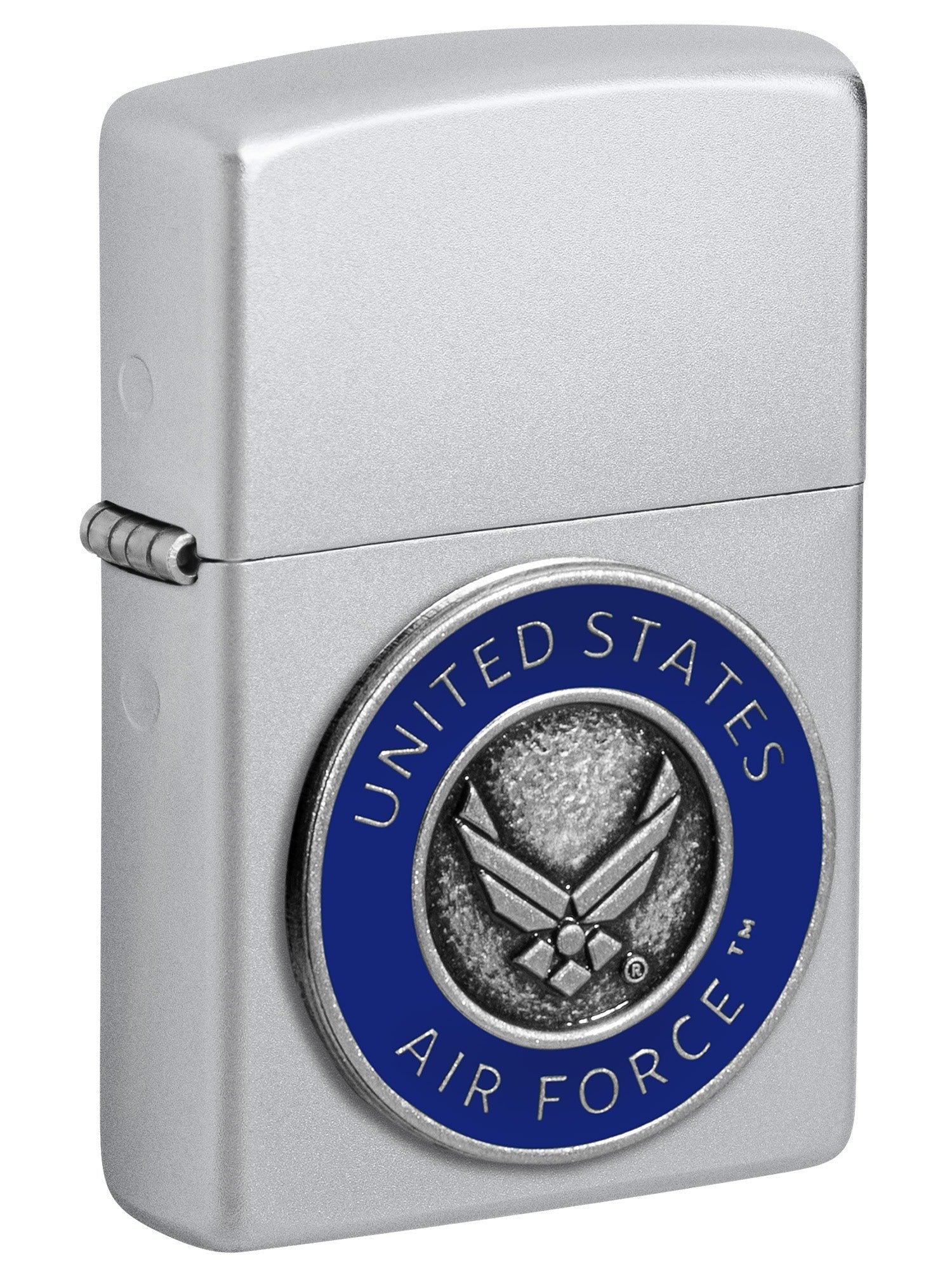 Zippo Lighter: United States Air Force Emblem - Satin Chrome 48976