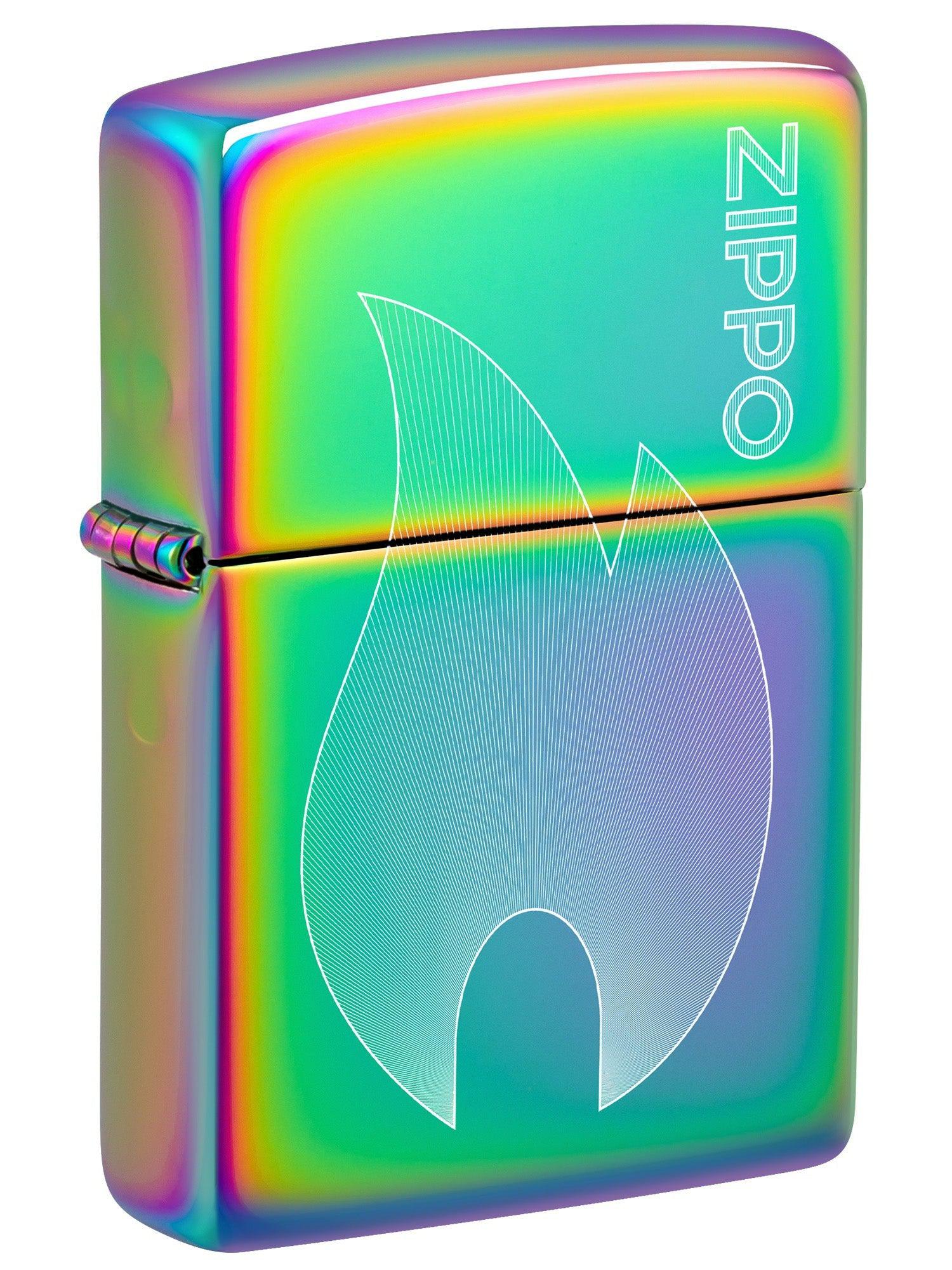 Zippo Lighter: Zippo Flame, Engraved - Multi-Color 48978