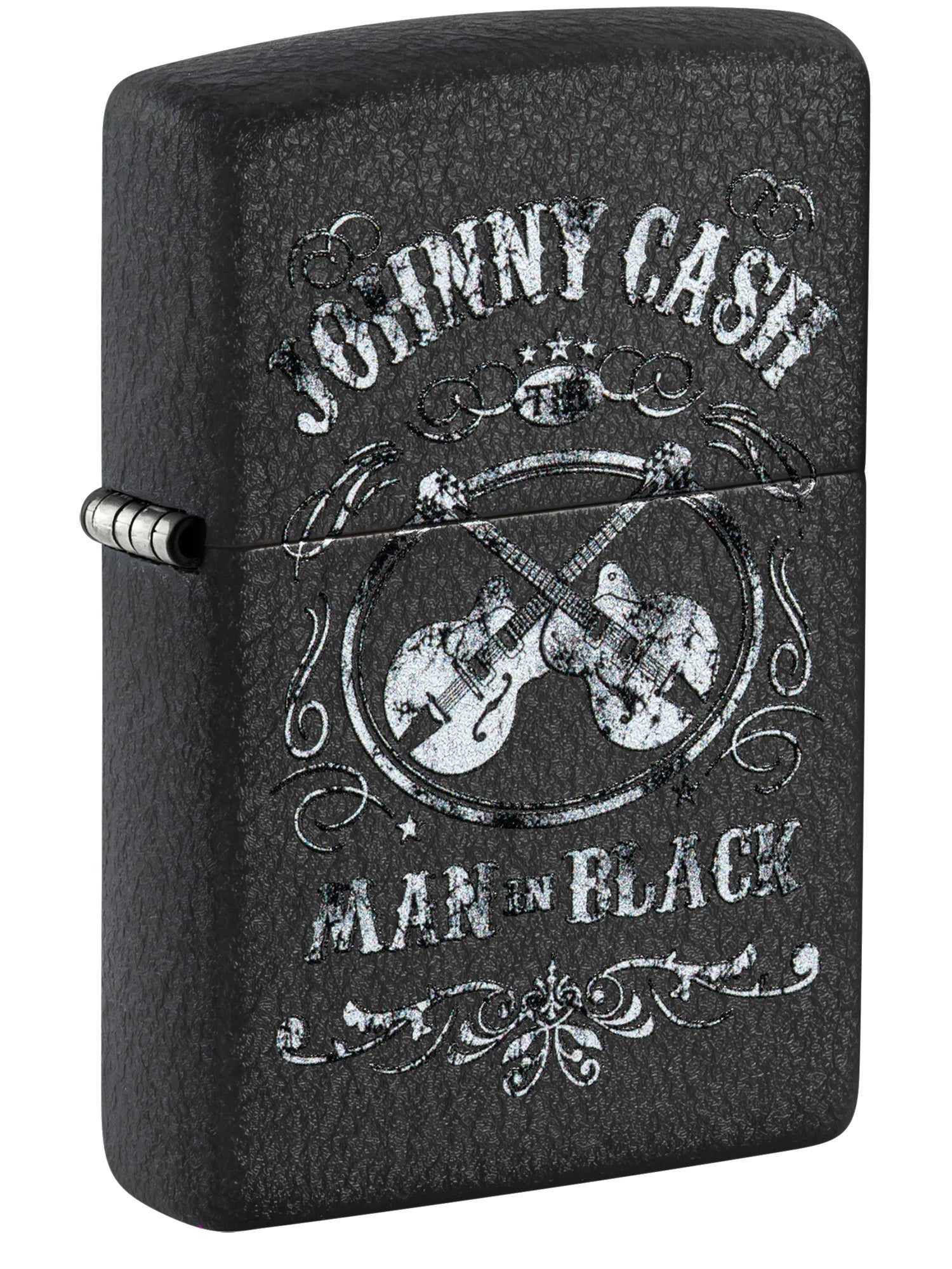 Zippo Lighter: Johnny Cash, The Man in Black - Black Crackle 48989