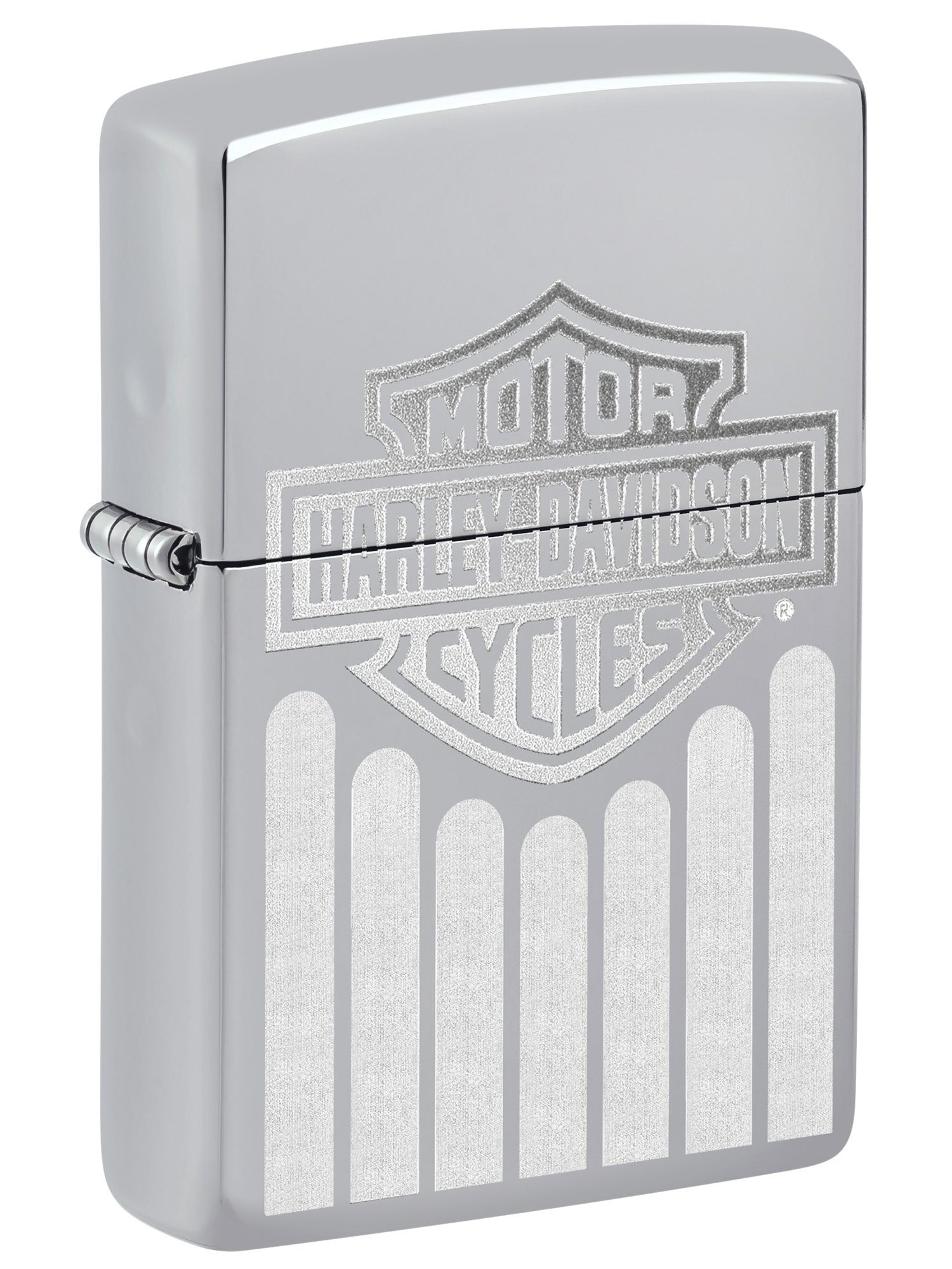 Zippo Lighter: Harley-Davidson Design - High Polish Chrome 48993