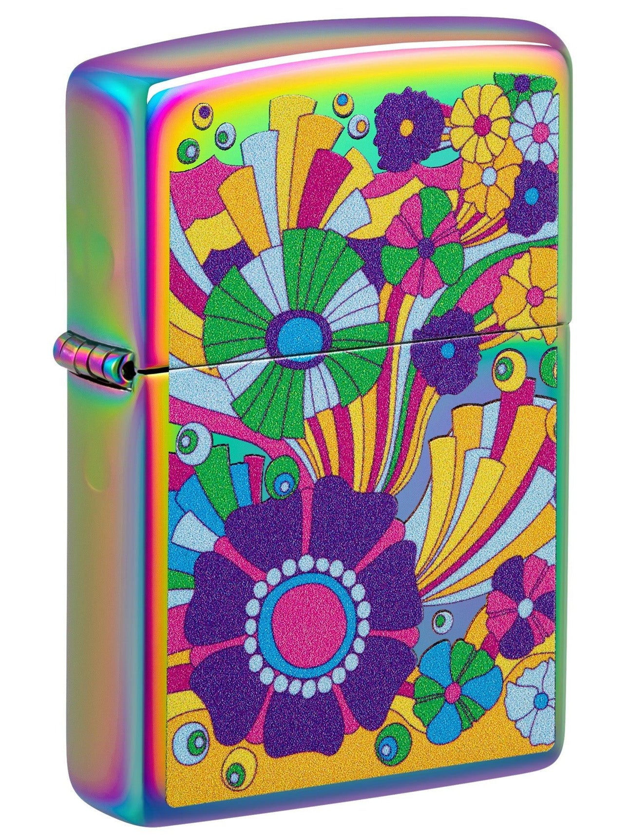 Zippo Lighter: Vintage Flowers Design - Multi-Color 48997