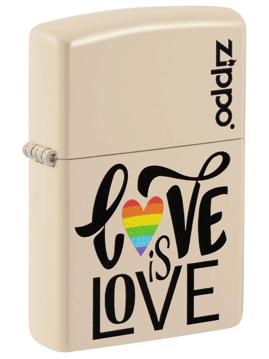 Zippo Lighter: Love Is Love - Flat Sand 49979