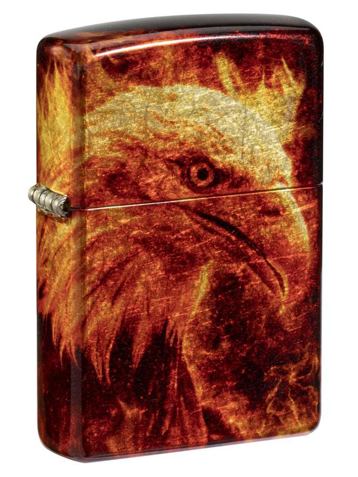 Zippo Lighter: Bald Eagle with Fire - 540 Fusion 81310