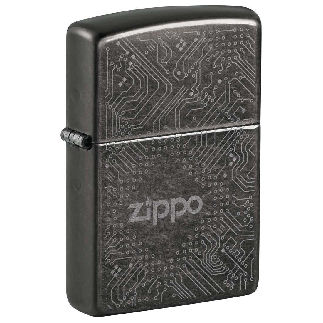 Zippo Lighter: Circuit Board Design - Gray Dusk 81320