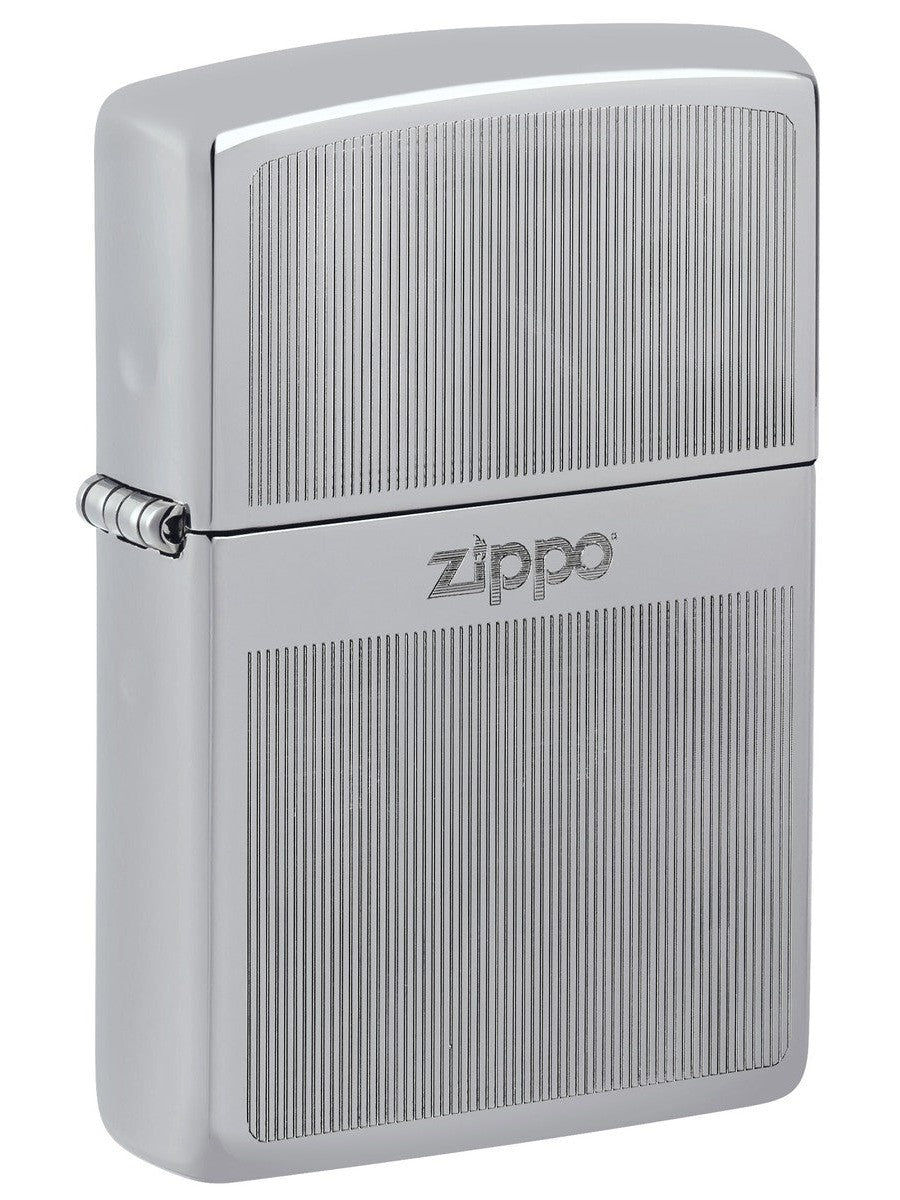 Zippo Lighter: Engraved Design - High Polish Chrome 81490
