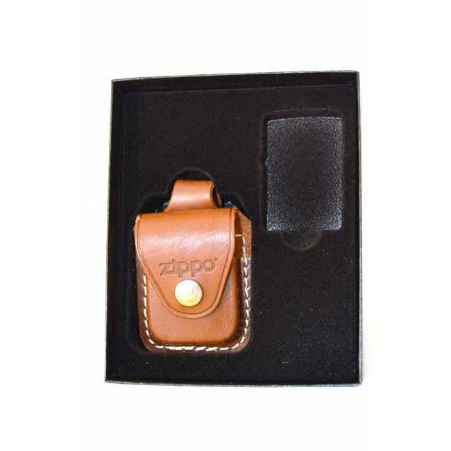 Zippo Gift Set with Brown Loop Pouch - LPGS-LPLB