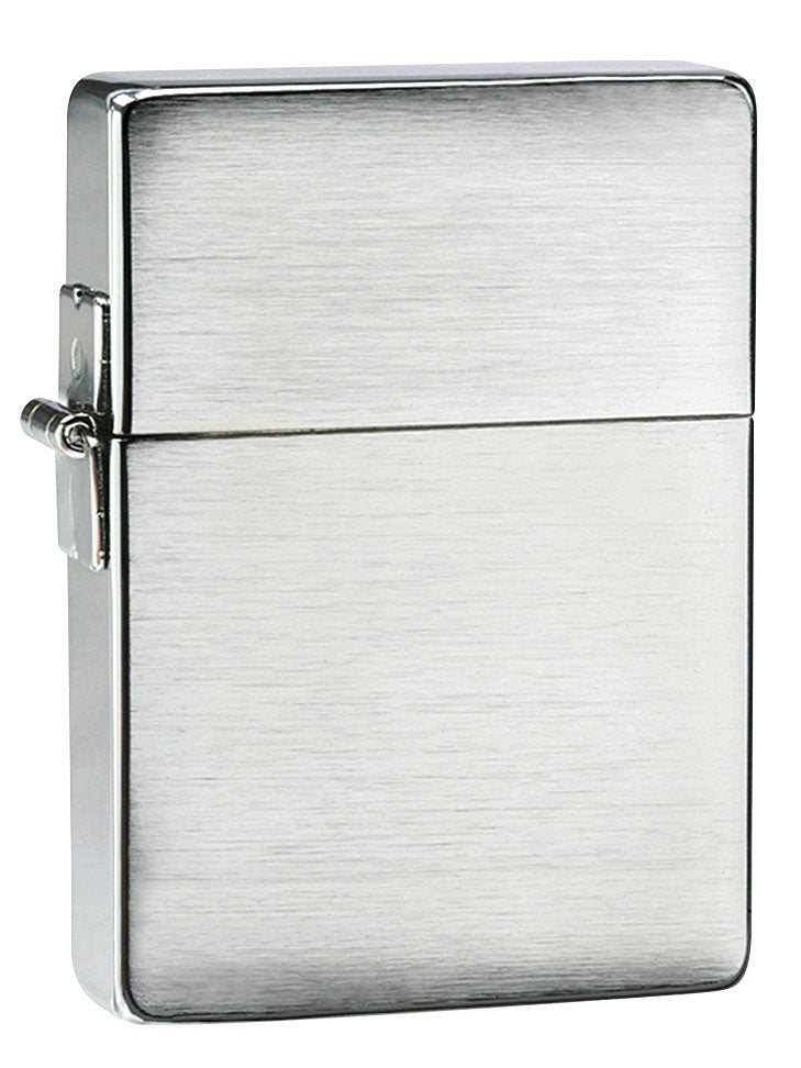 Zippo Lighter: 1935 Replica w-o Slashes - Brushed Chrome 1935.25