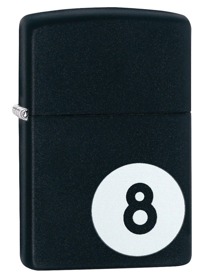 Zippo Lighter: 8-Ball - Black Matte 28432