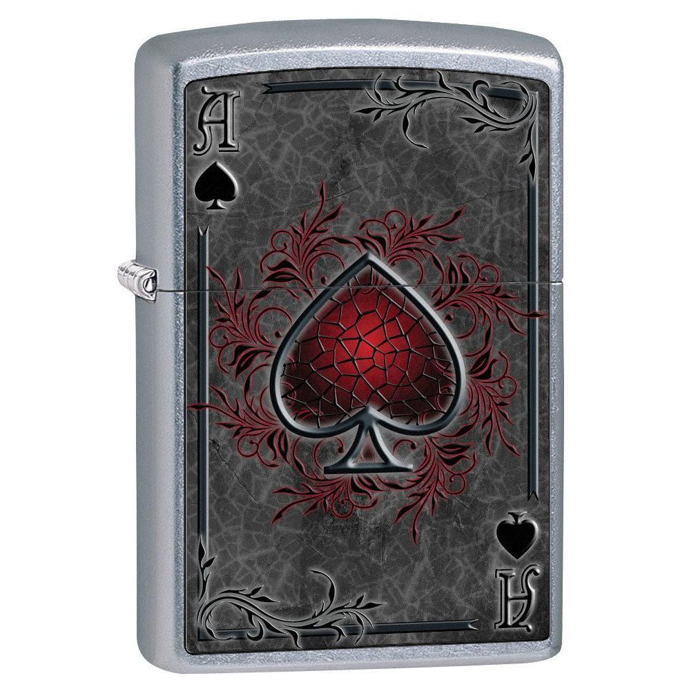 Zippo Lighter: Ace of Spades - Street Chrome 79476