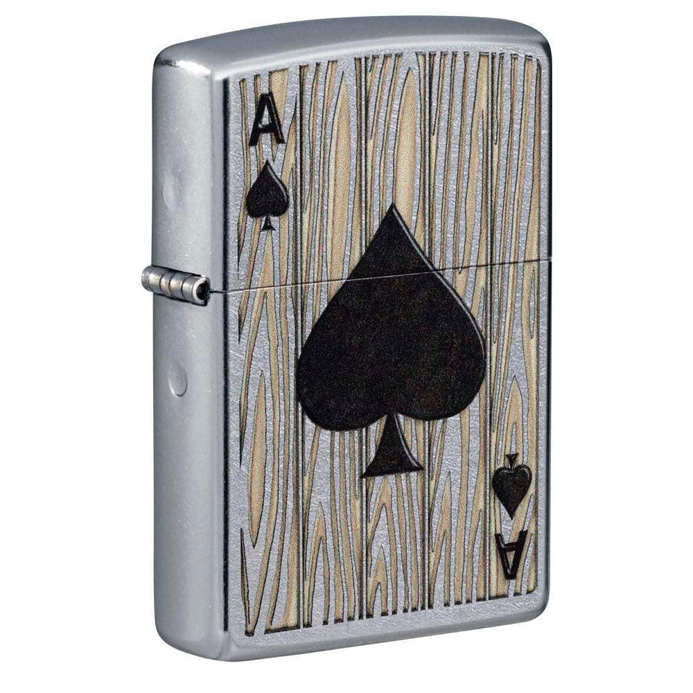Zippo Lighter: Ace of Spades - Street Chrome 81191