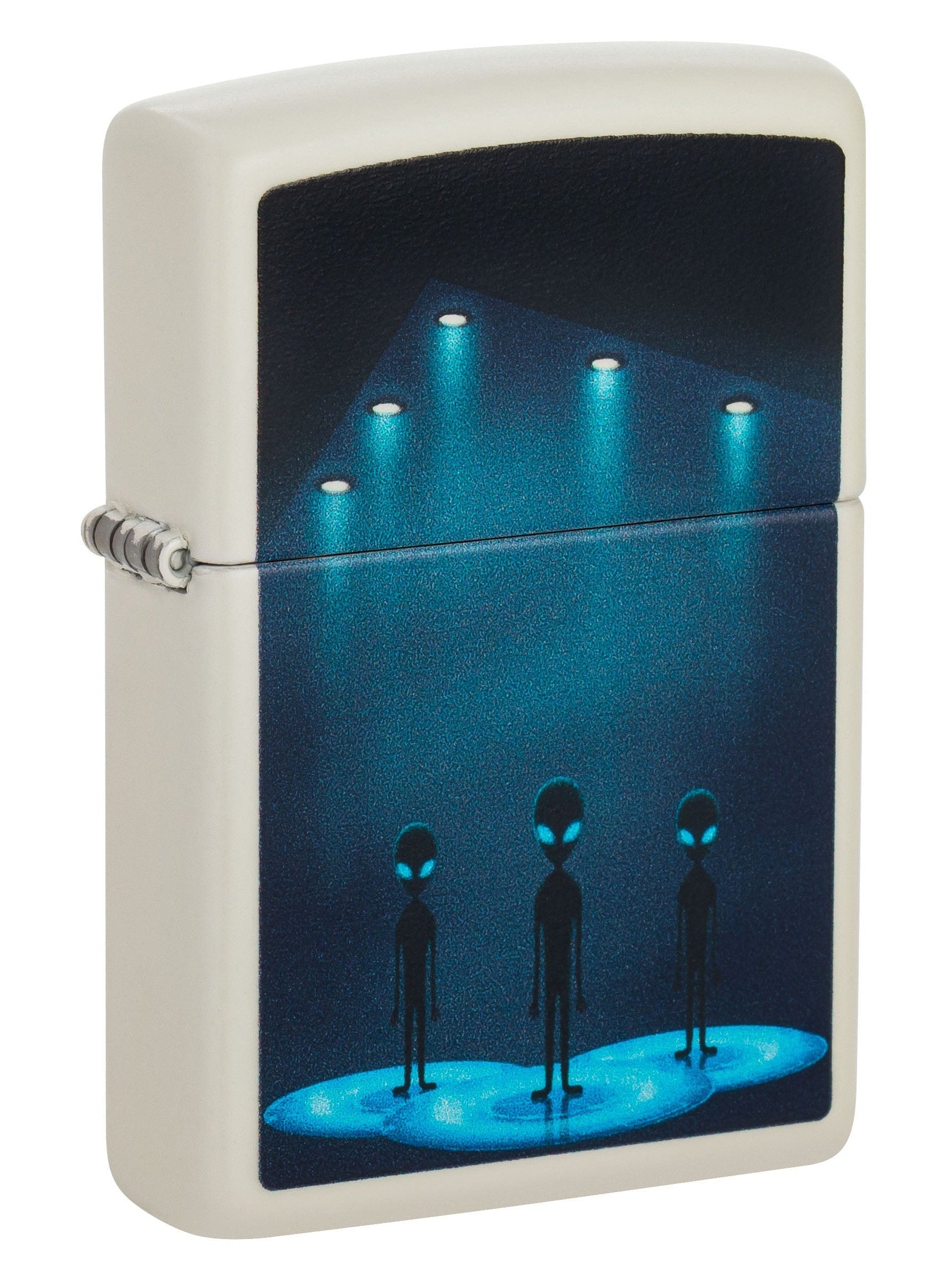 Zippo Lighter: Aliens and Spaceship - Glow in the Dark 49487