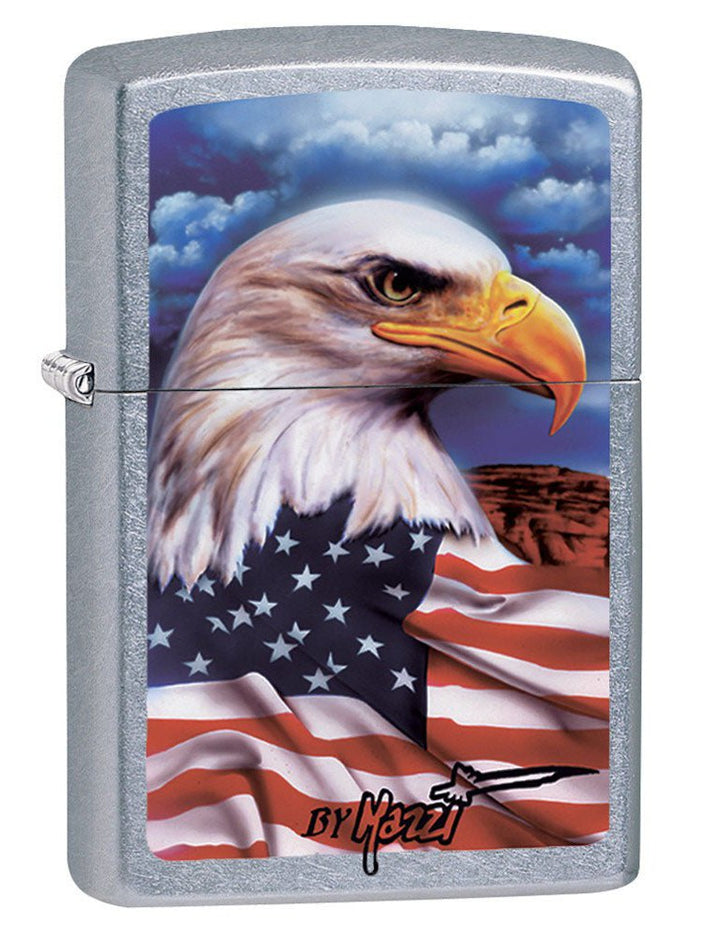 Zippo Lighter: American Eagle by Mazzi - Street Chrome 24764