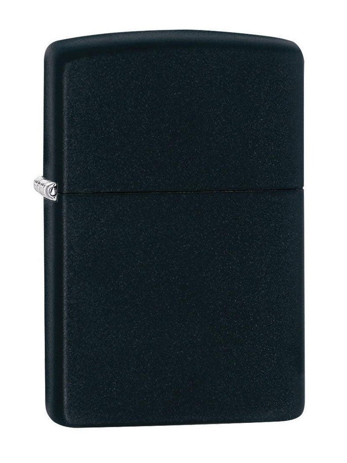 Zippo Lighter: Black Matte 218