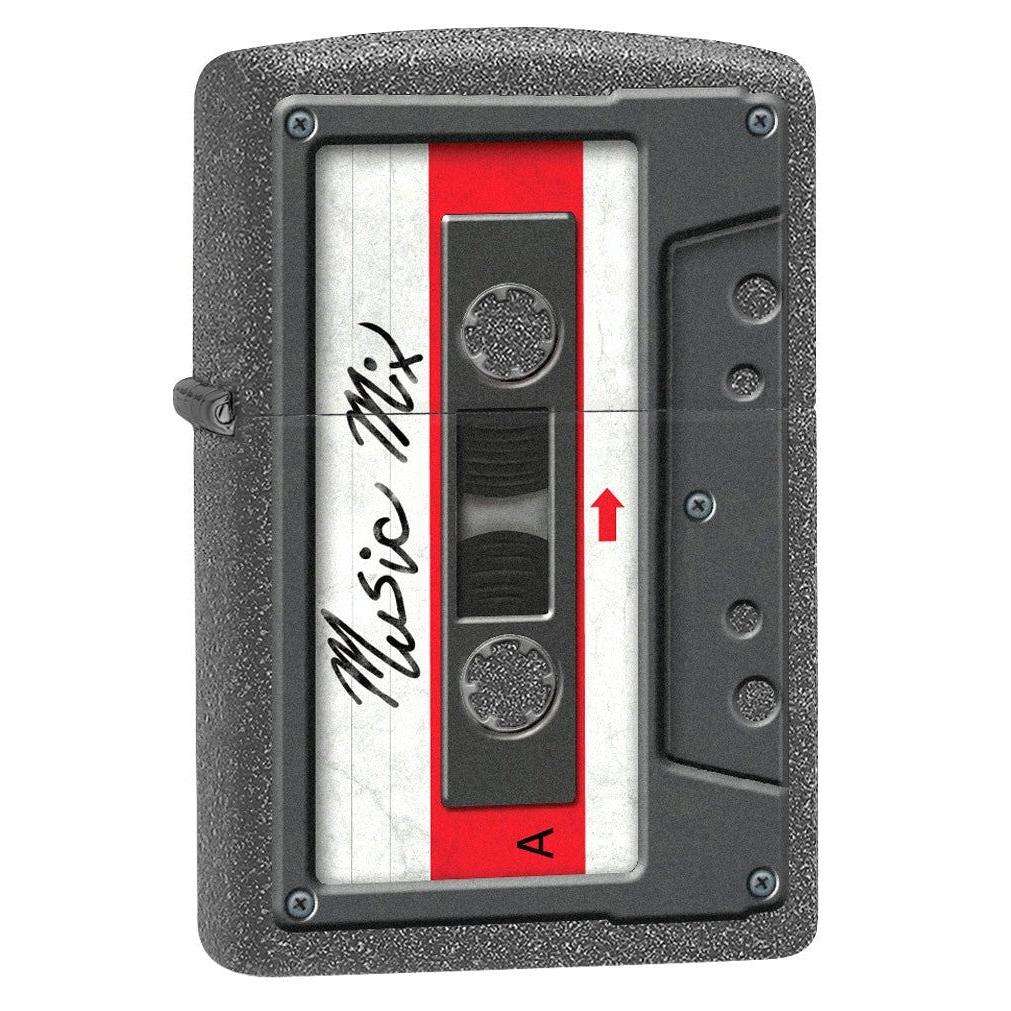 Zippo Lighter: Cassette Tape - Iron Stone 78252