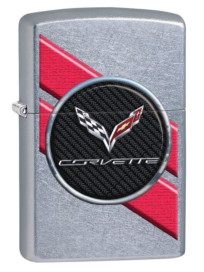 Zippo Lighter: Chevrolet Corvette Insignia - Street Chrome 80274