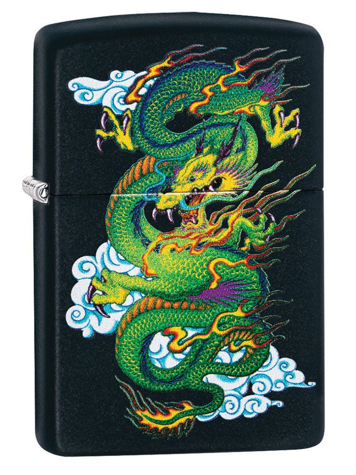 Zippo Lighter: Chinese Dragon - Black Matte 29839