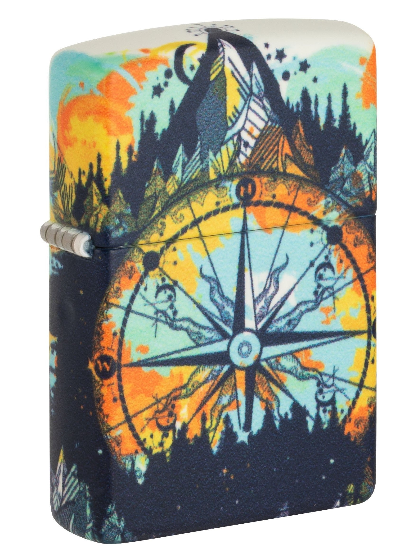 Zippo Lighter: Compass Design, 540 Color - Glow in the Dark 49805