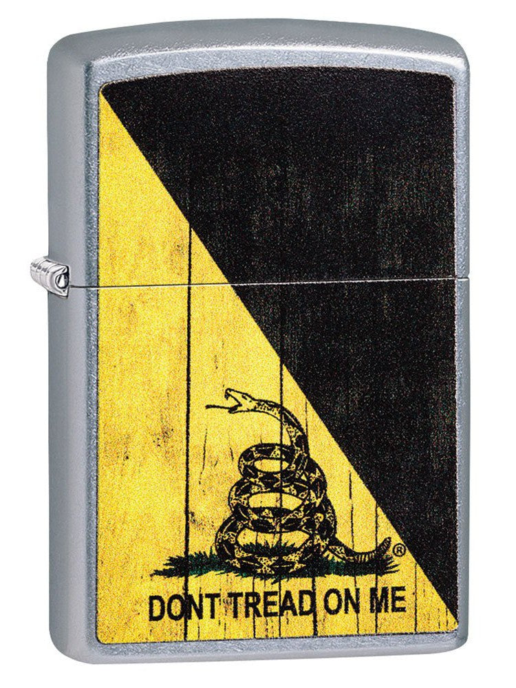 Zippo Lighter: Don't Tread On Me - Street Chrome 29842