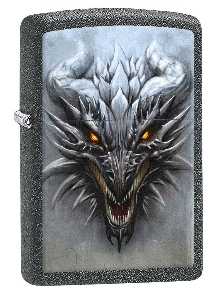 Zippo Lighter: Dragon Staring at You - Iron Stone 80857