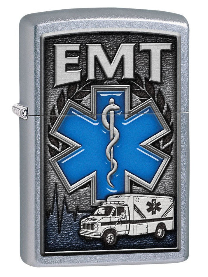Zippo Lighter: EMT, Ambulance - Street Chrome 80750
