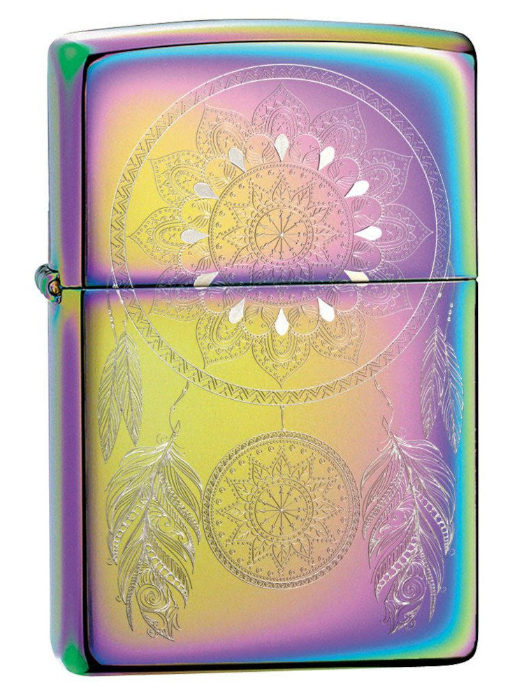 Zippo Lighter: Engraved Dreamcatcher - Multi Color 49023