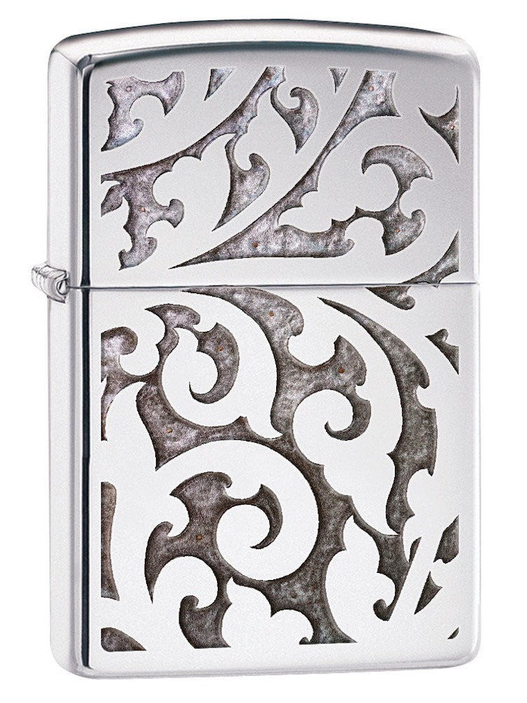 Zippo Lighter: Filigree - HP Chrome 28530