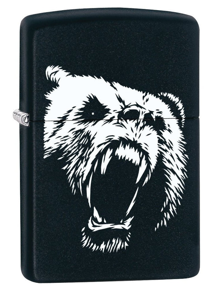 Zippo Lighter: Grizzly Bear - Black Matte 78276