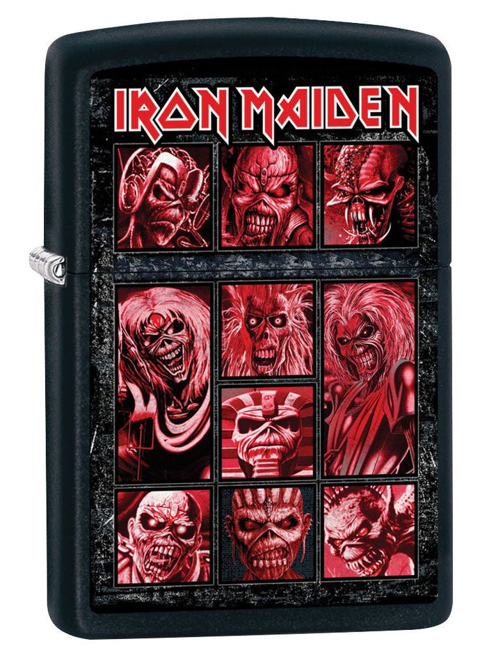 Zippo Lighter: Iron Maiden Collage - Black Matte 80912