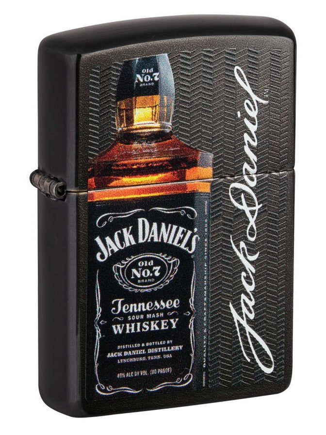 Zippo Lighter: Jack Daniel's Bottle and Signature - Gray 49321