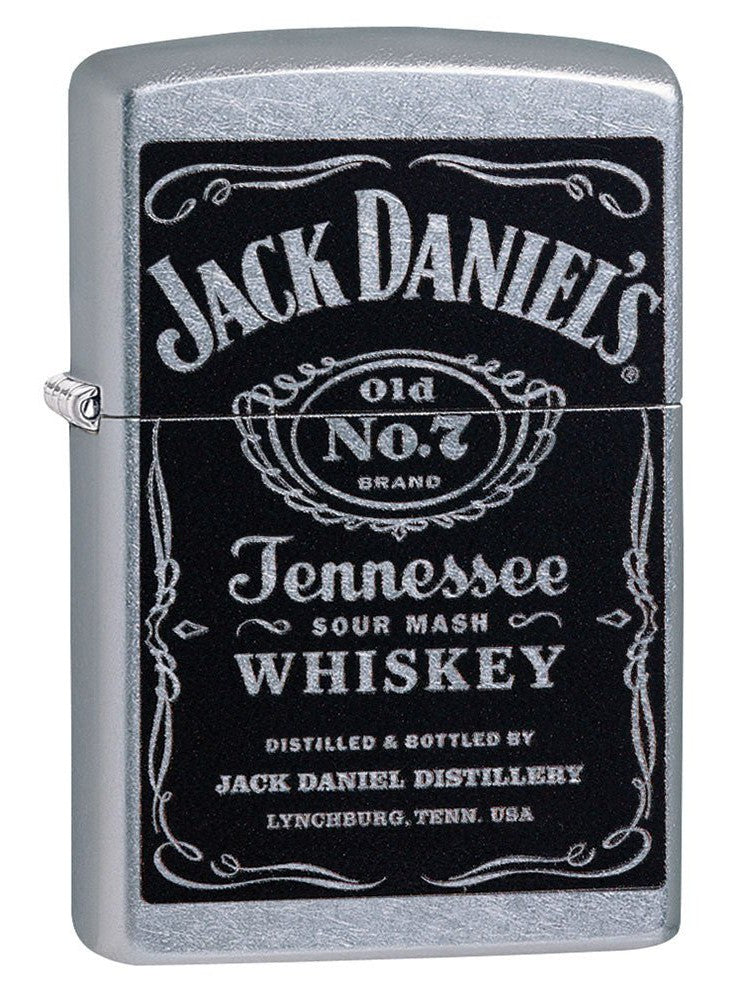 Zippo Lighter: Jack Daniels Label - Street Chrome 24779