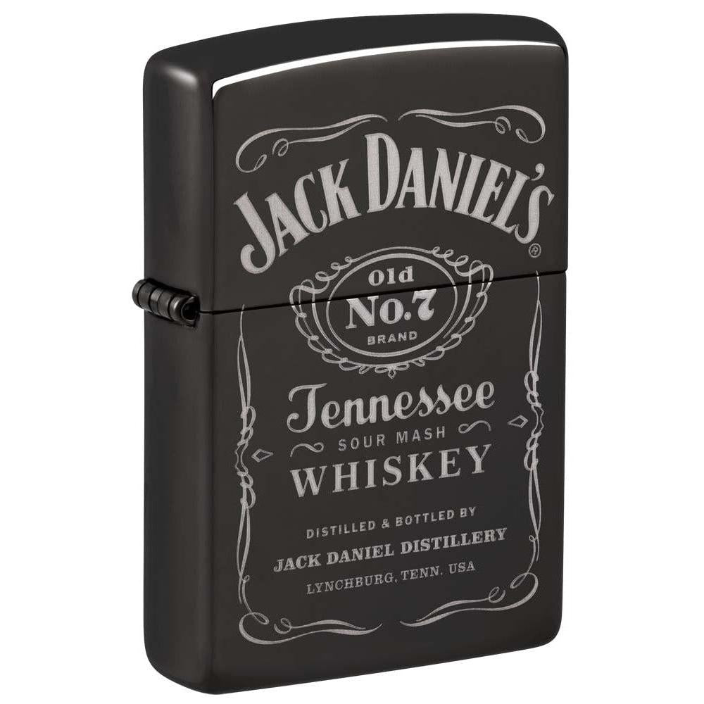 Zippo Lighter: Jack Daniel's Logo, Engraved - High Polish Black 81223