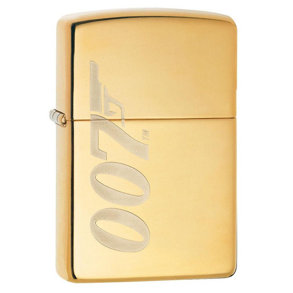 Zippo Lighter: James Bond 007 Engraved - High Polish Brass 80915
