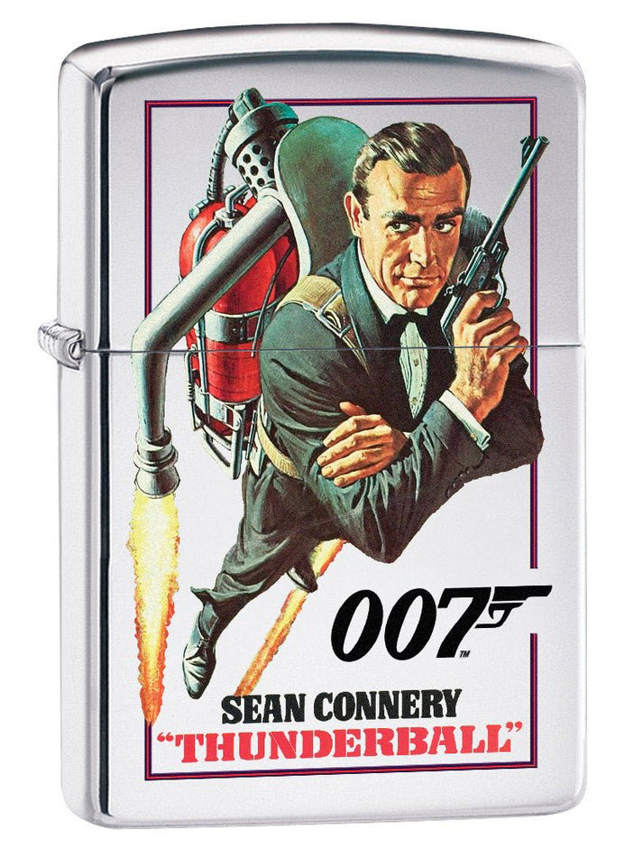 Zippo Lighter: James Bond 007 Thunderball - High Polish Chrome 79341