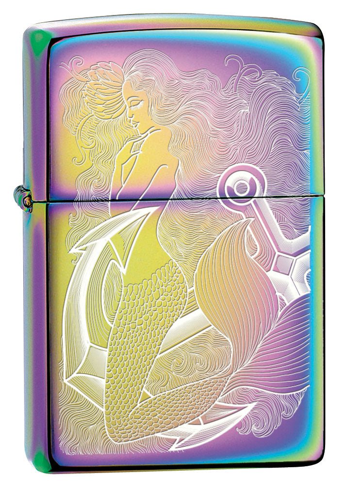 Zippo Lighter: Mermaid Engraved - Spectrum 80622