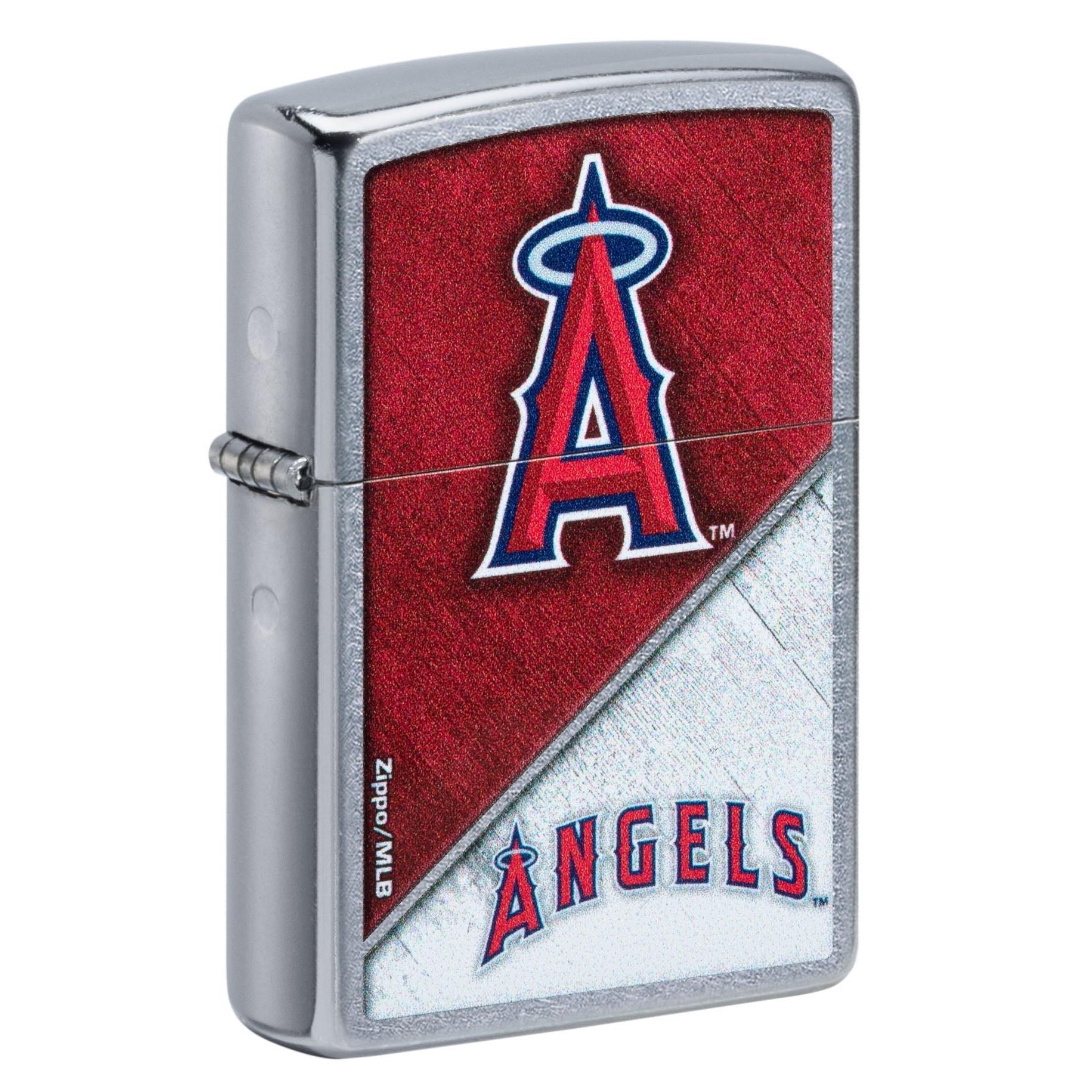 Zippo Lighter: MLB Baseball, Angels - Street Chrome 49734