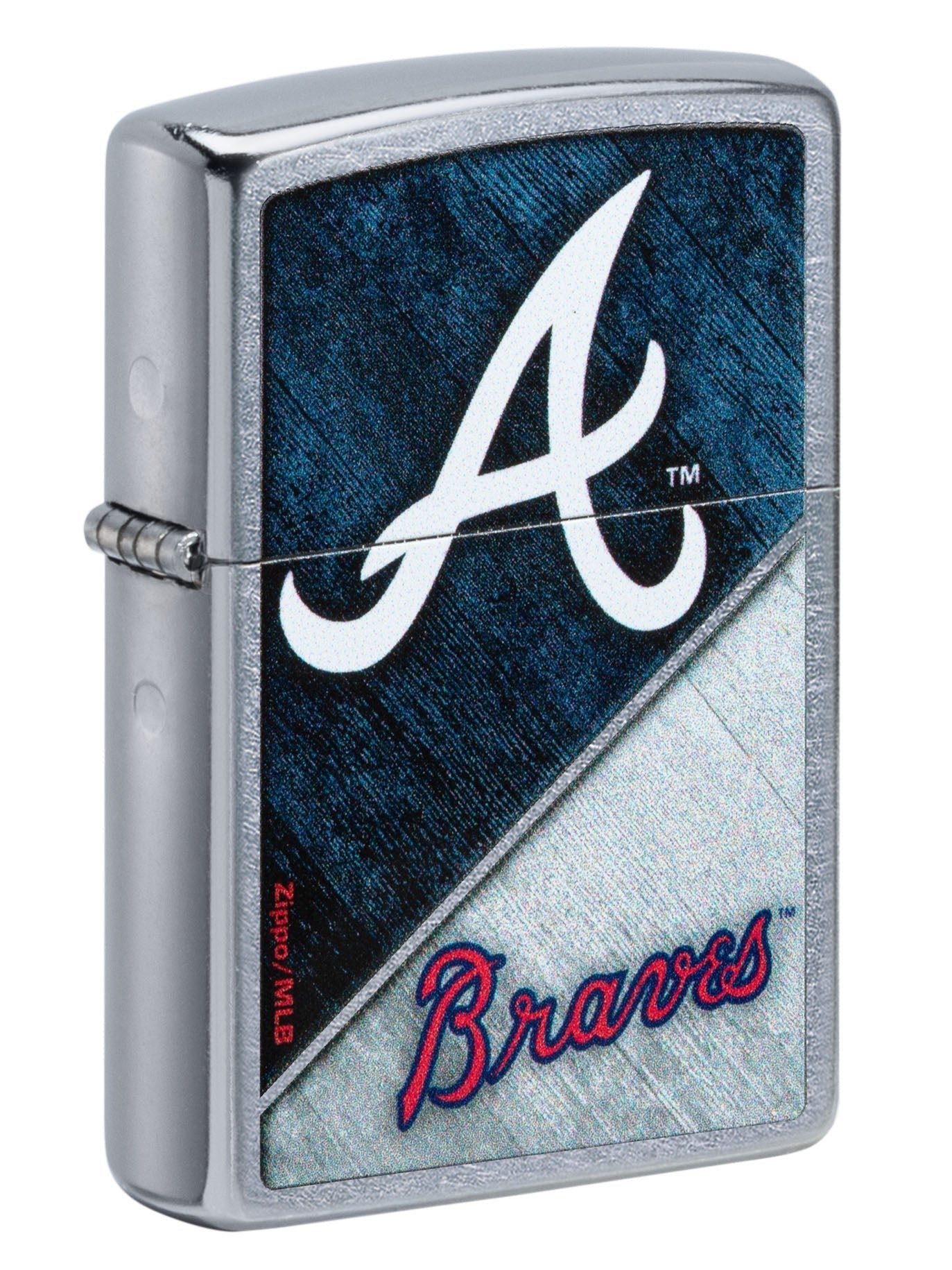 Zippo Lighter: MLB Baseball, Atlanta Braves - Street Chrome 49723