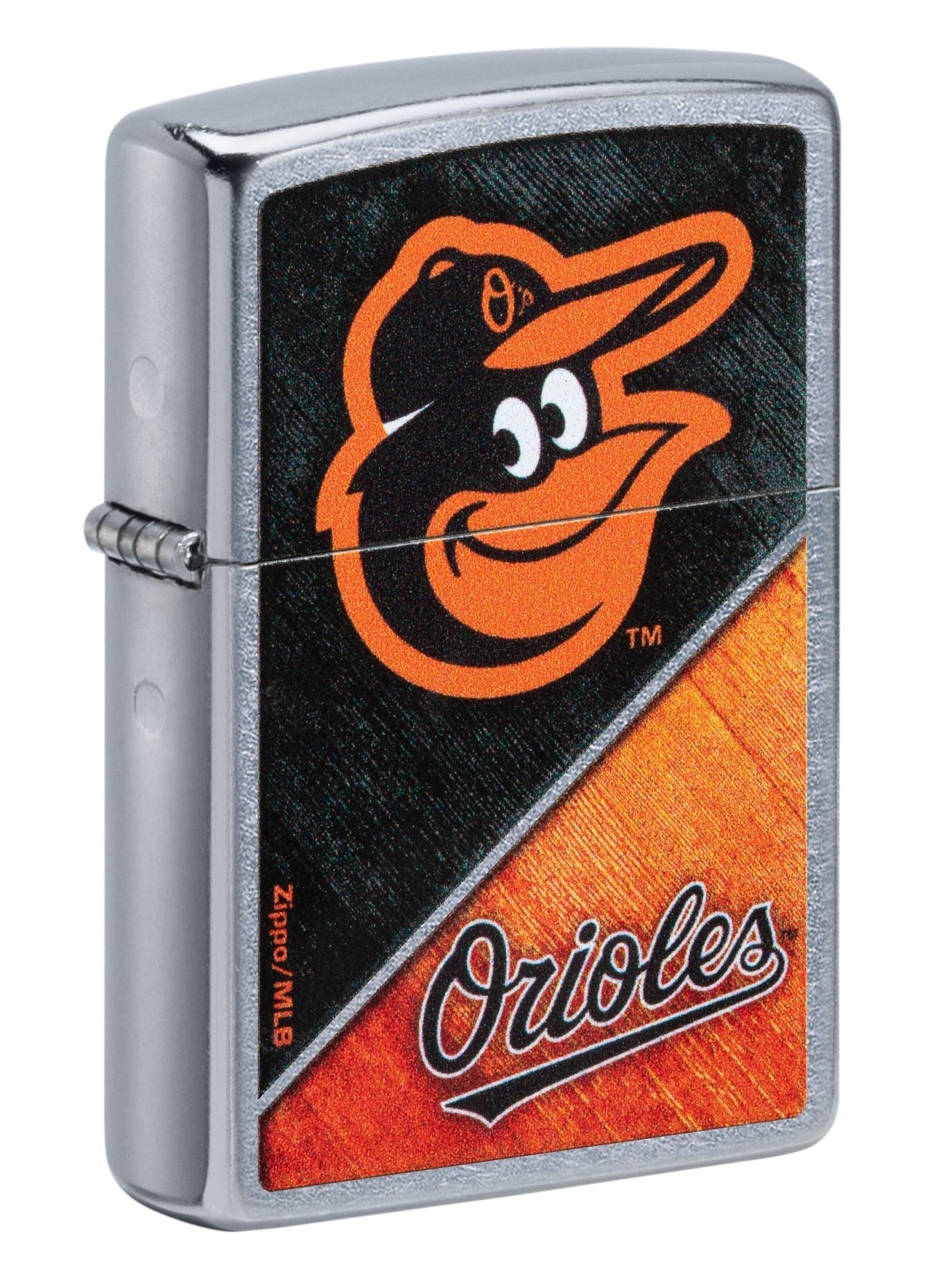 Zippo Lighter: MLB Baseball, Baltimore Orioles - Street Chrome 49724