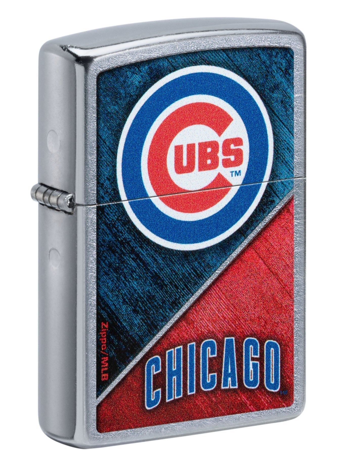 Zippo Lighter: MLB Baseball, Chicago Cubs - Street Chrome 49726